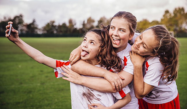 Sport Girl Selfie